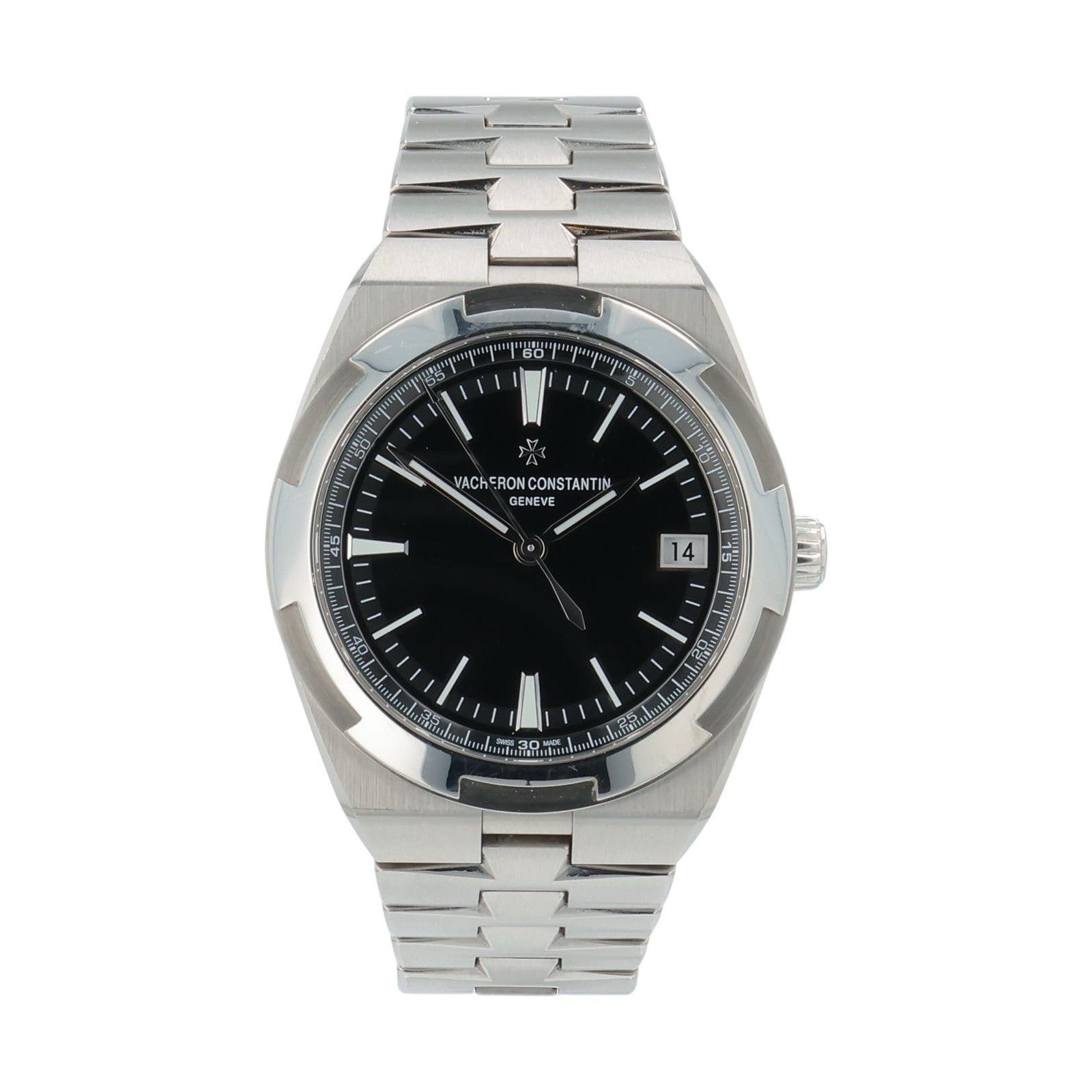 Vacheron Constantin Overseas Steel Auto 41mm Black Dial Watch 4500V/110A-B483