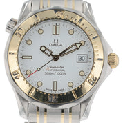 Omega Seamaster Diver Steel & Gold White Dial 36mm Quartz Men’s Watch 2362.20