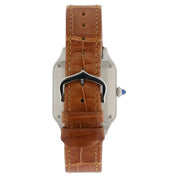 Cartier Santos Dumont Large Silver Dial Steel & 18k Rose Gold 31mm WA2A0011