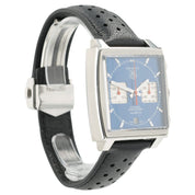 Tag Heuer Monaco Blue Dial Stainless Steel 39mm Automatic Mens Watch CAW2111-0