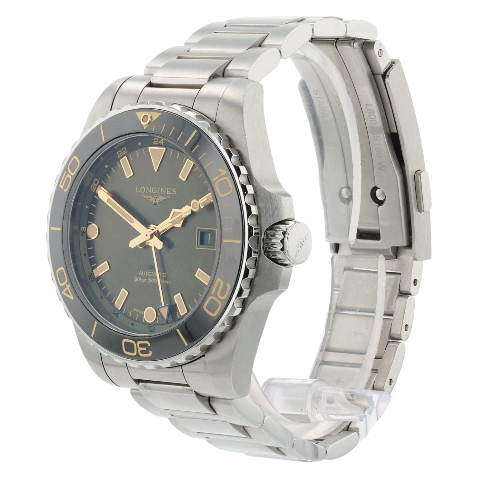 Longines HydroConquest Green Dial Stainless Steel 41mm Automatic Men’s L3.790.4