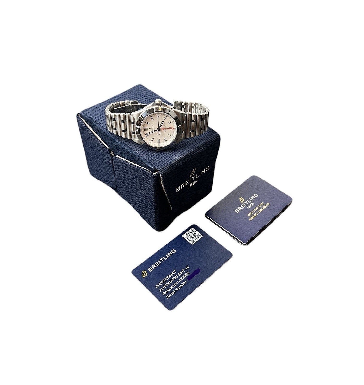 Breitling Chronomat White Dial Stainless Steel 40mm automatic Mens Watch A32398
