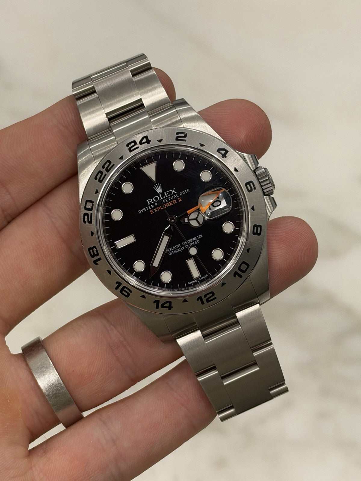 Rolex Explorer II Black Dial Stainless Steel 42mm Auto Men's Watch 216570
