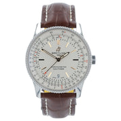 Breitling Navitimer Stainless Steel Silver Dial 41mm Automatic Mens Watch A17326