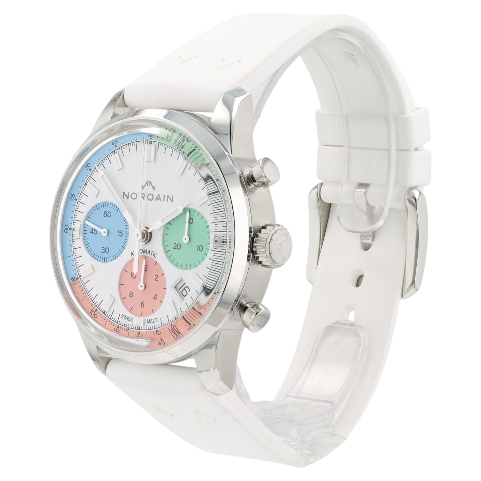Norqain Freedom "Enjoy Life" White Dial Stainless Steel 40mm Automatic N2201