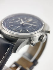 Breitling Transocean Stainless Steel Blue Dial 46mm Automatic Men's Watch AB0510