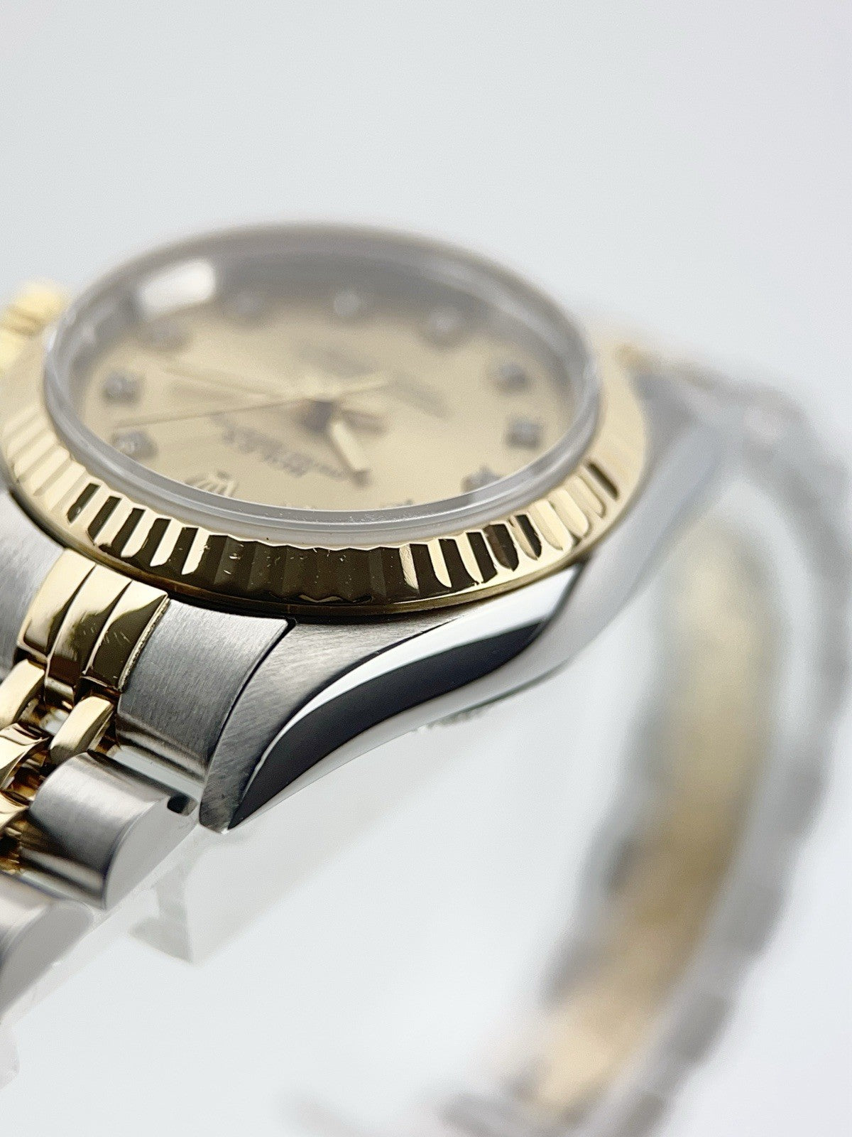 Rolex Lady Datejust Gold & Steel Champagne Dial Automatic Women's Watch 76193