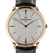 Vacheron Constantin Patrimony White Dial 18k Rose Gold Manual Wind Mens 81180