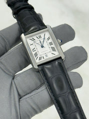 Cartier Tank Solo XL Stainless Steel 31mm Automatic Roman Mens Watch W5200028