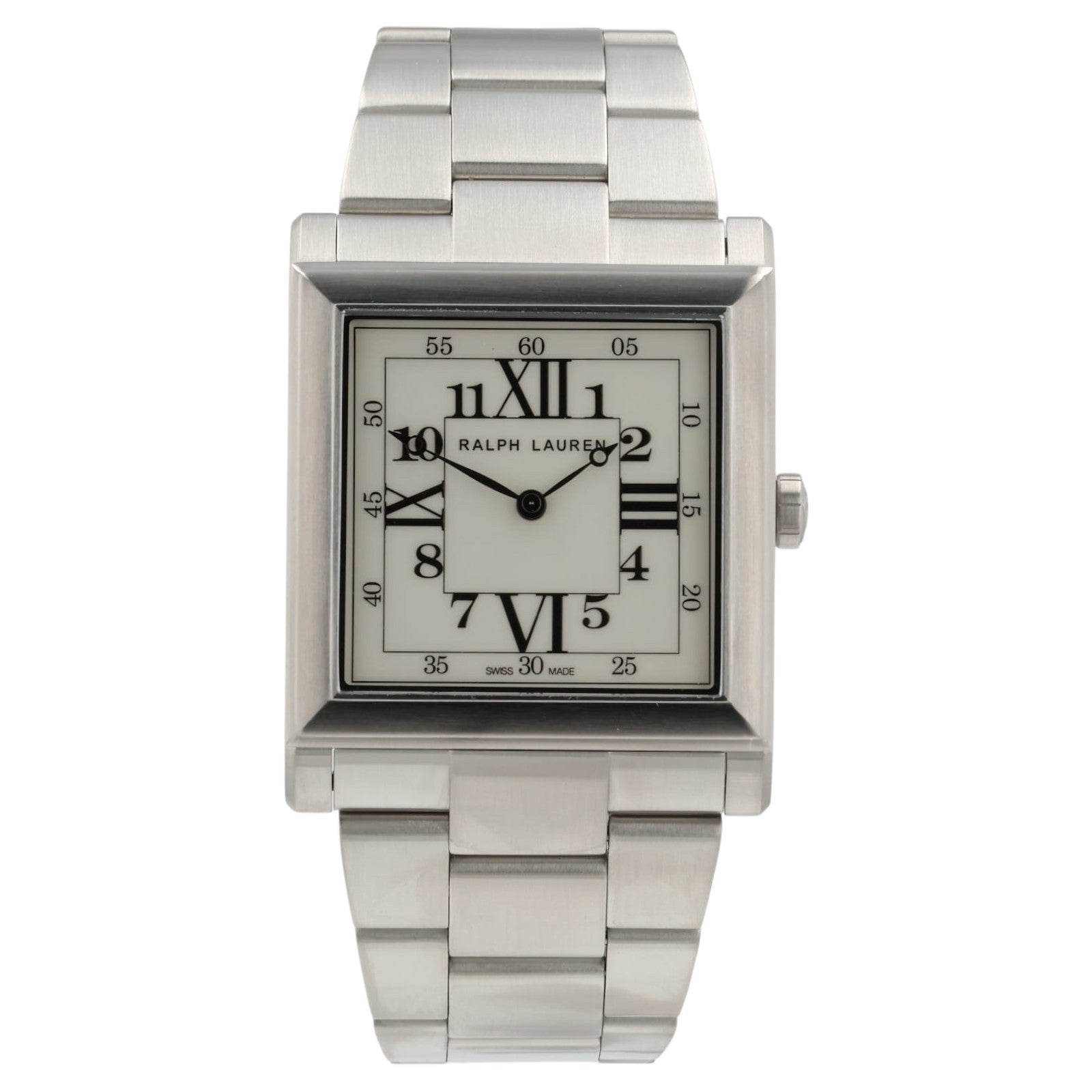 NEW Ralph Lauren 867 White Dial Stainless Steel 35mm Automatic Men's Watch
