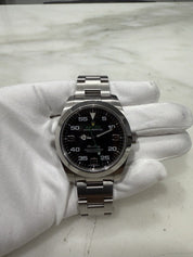 Rolex Air-King Stainless Steel Green Black Dial 40mm Oyster Watch 116900