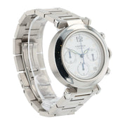 Cartier Pasha Stainless Steel White Dial 36mm Automatic Movement Mens W31039M7
