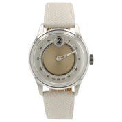 Christopher Ward Jump Hour Tan Dial Stainless Steel 39mm Automatic Men’s Watch