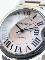 Cartier Ballon Bleu Steel Mother Of Pearl 36mm Automatic Unisex Watch W6920033