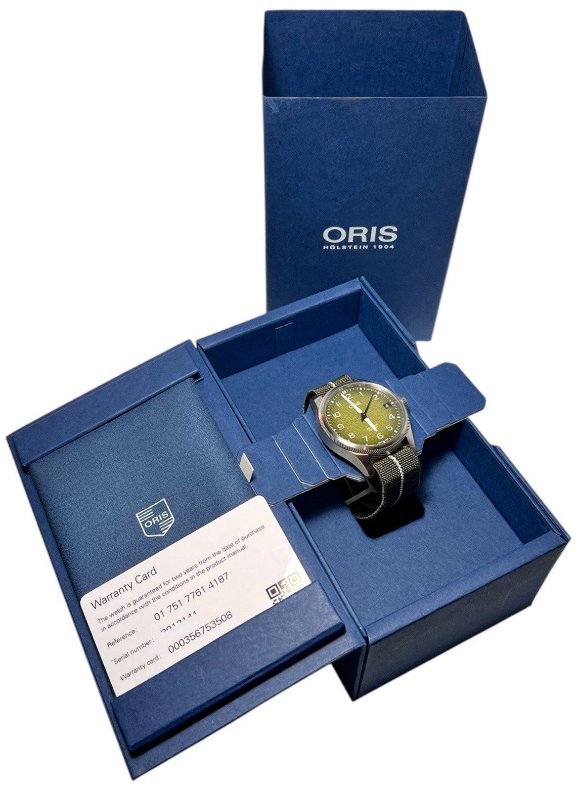 Oris Big Crown ProPilot Stainless Steel Green Dial 41mm Automatic Mens 7761