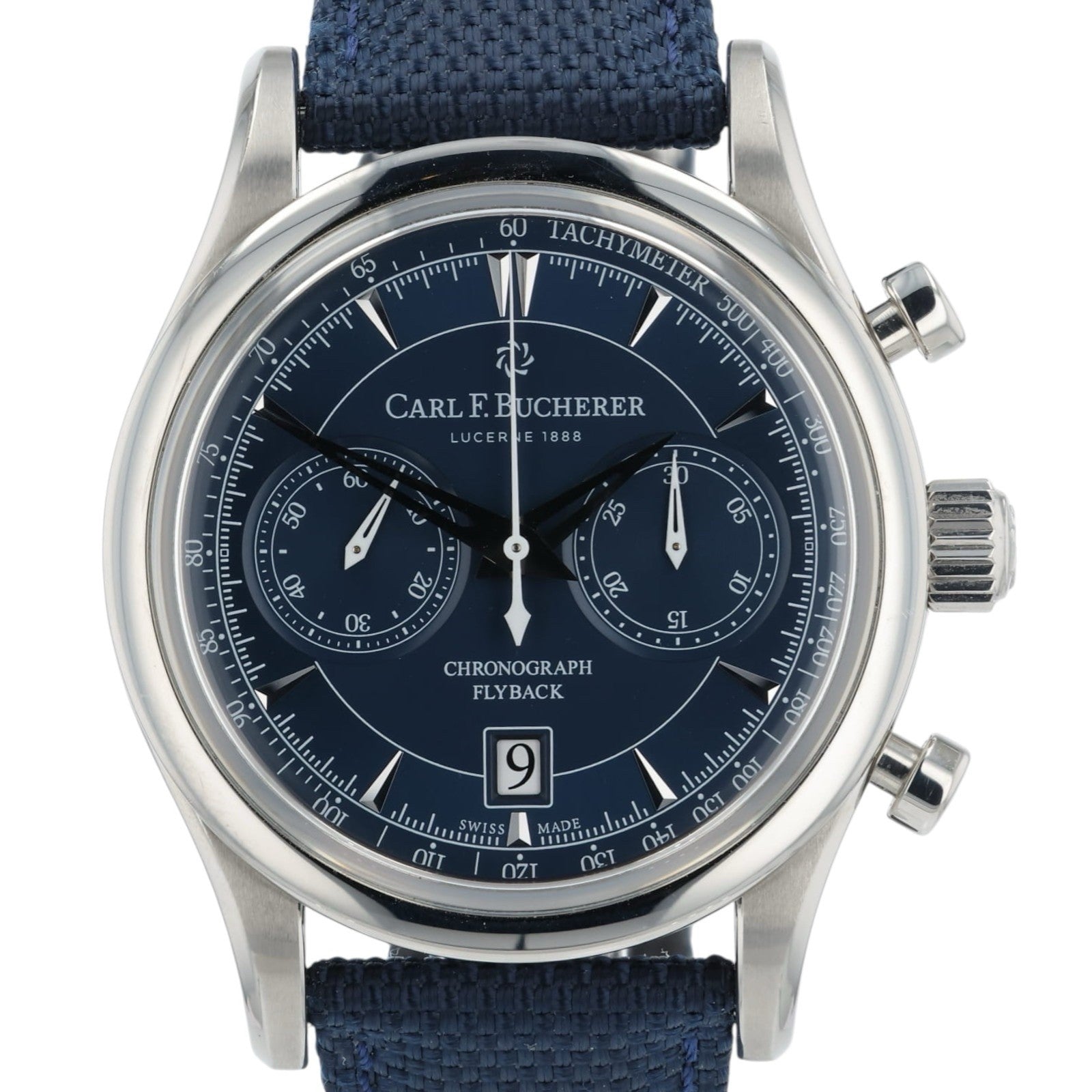 Carl F Bucherer Blue Dial Stainless Steel 43mm Automatic Men’s Watch 10919.08