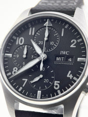 IWC Pilot Chronograph Black 41mm Automatic Men’s Watch IW388105 - Box/Papers