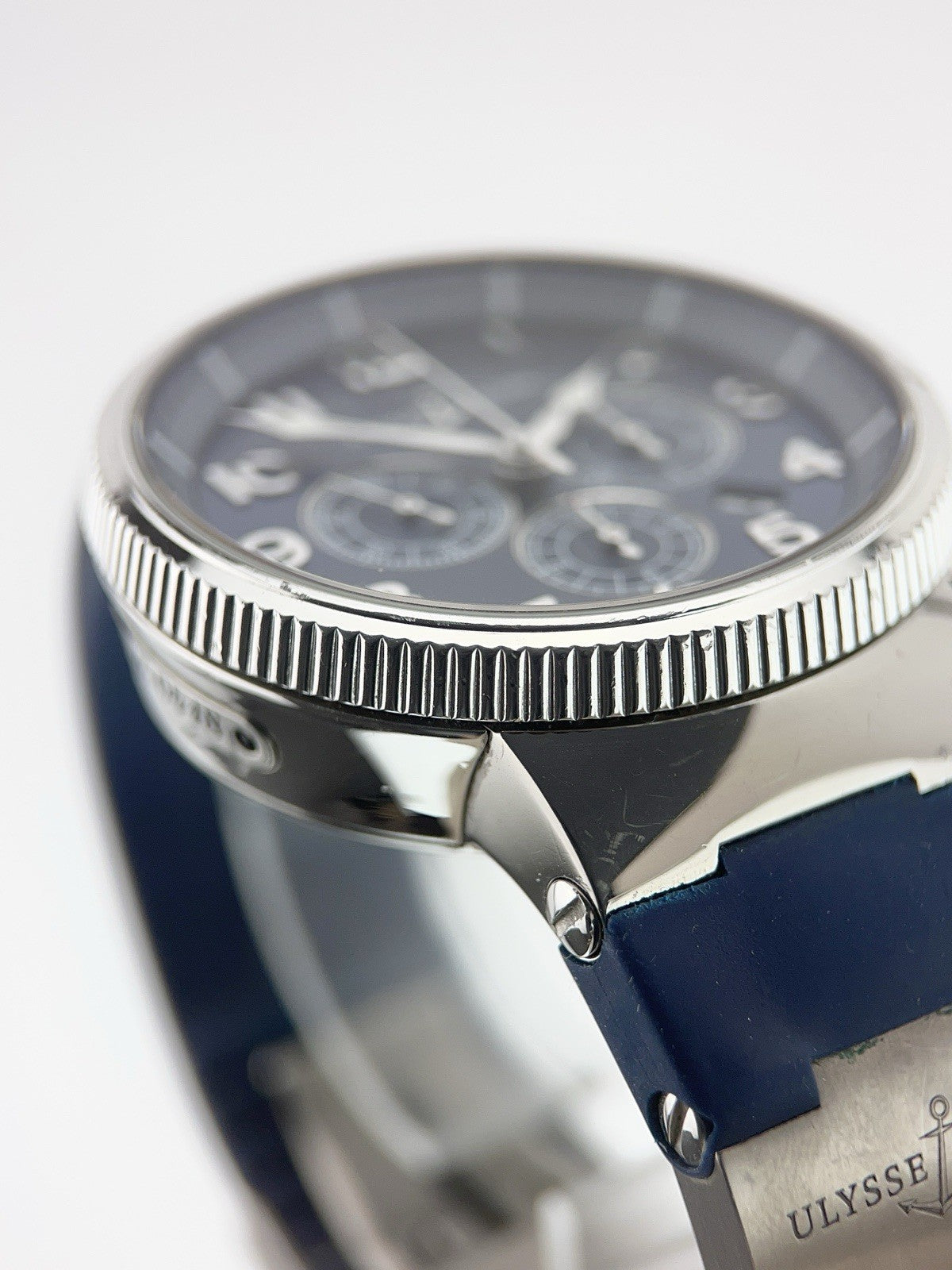 Ulysse Nardin Chronograph Steel Blue Dial 43mm Automatic Men's Watch 1503-150