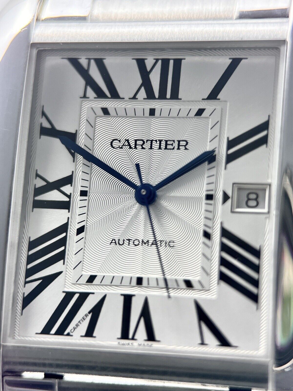 Cartier Tank Anglaise XL W5310006 Two Tone 18K Rose Gold & Steel Auto Watch