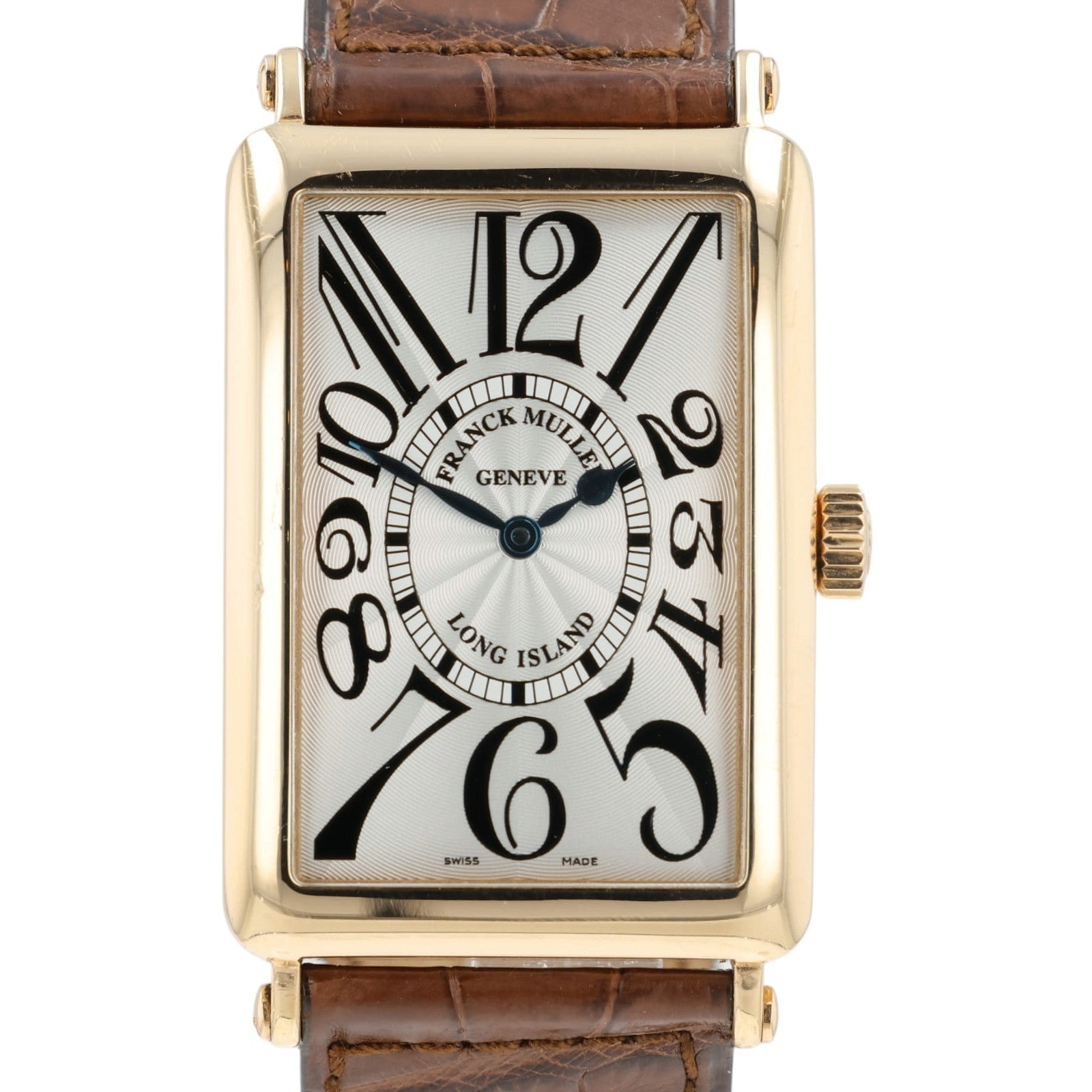 Franck Muller Long Island Silver Dial 18k Rose Gold 30x43mm Automatic 1000 SC