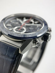 Tag Heuer Carrera Stainless Steel Blue Dial 43mm Automatic Men’s Watch CAR201T