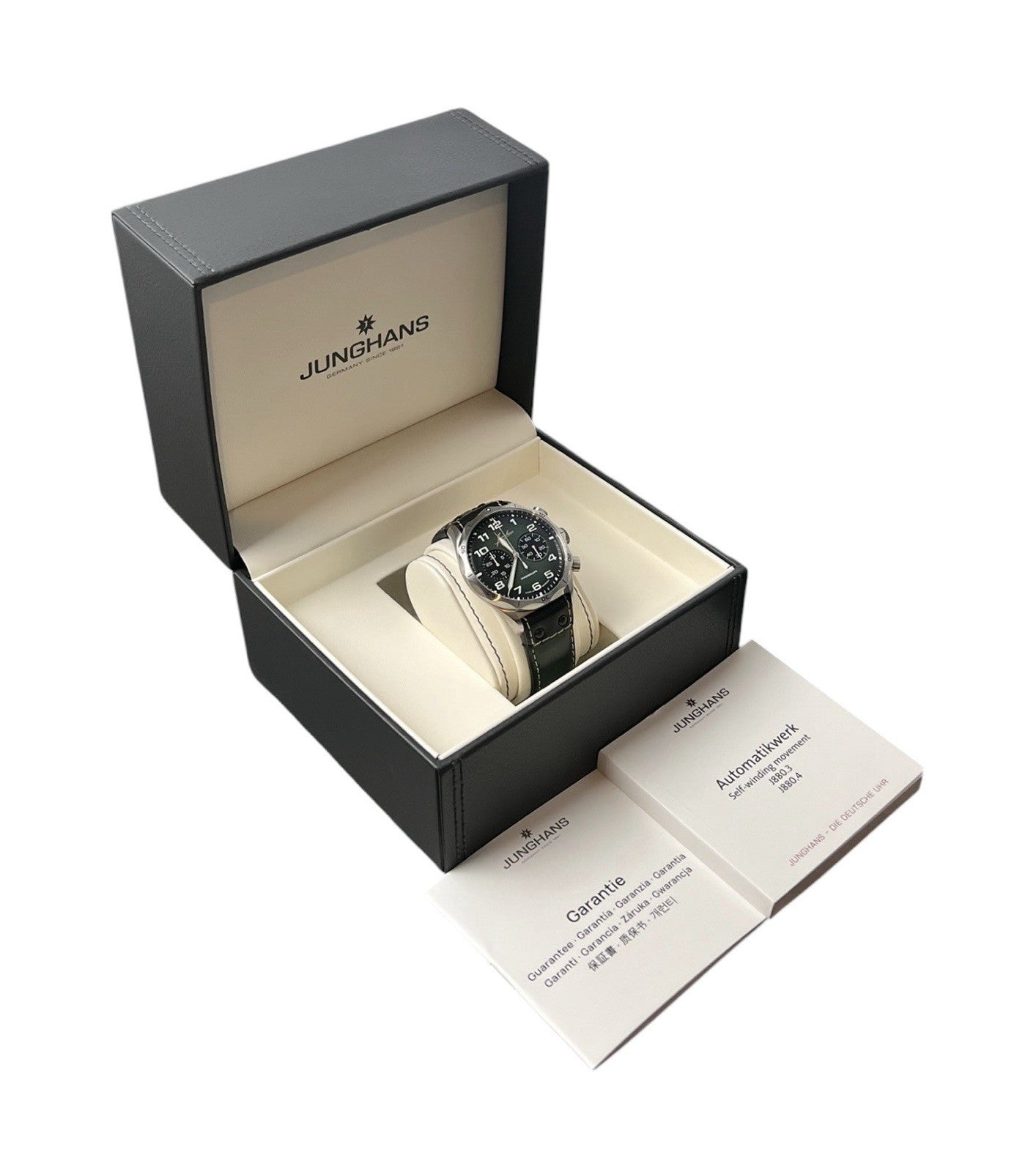 Junghans Pilot Green Dial Stainless Steel 43.3mm Automatic Men’s 027/3492.00