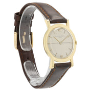 Vacheron Constantin Silver Sector Dial 18k Yellow Gold 32mm Wind Up Watch 4898