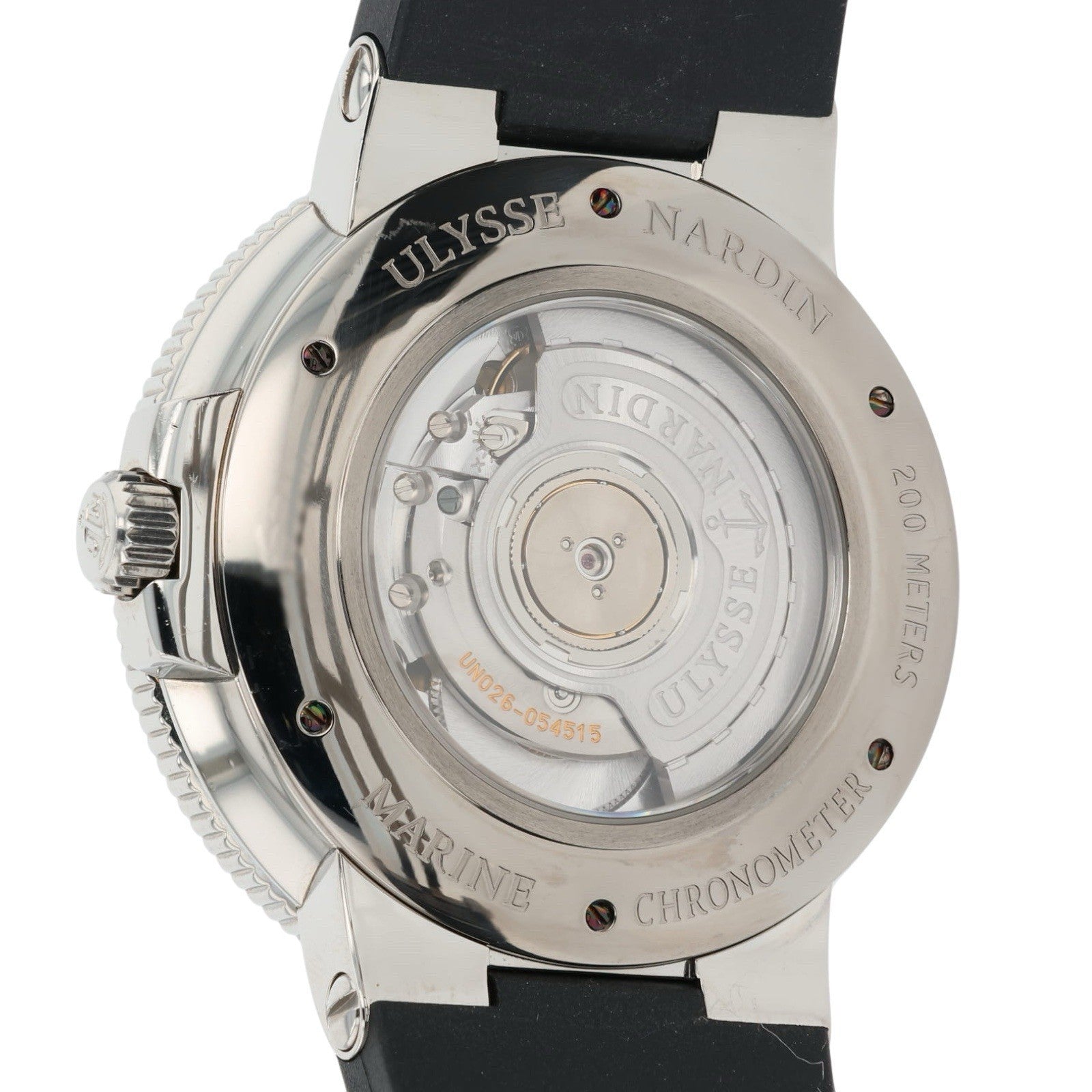 Ulysse Nardin Marine Stainless Steel Black Dial 43mm Automatic Mens Watch 263-67