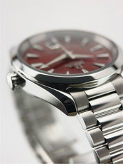 Omega Seamaster Stainless Steel Red Dial 38mm Automatic Mens 220.10.38.20.13.003