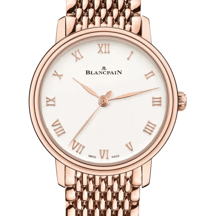 Blancpain Villeret Ultraplate Mille Mailles Red Gold Ladies Watch - 6104 3642 MMB