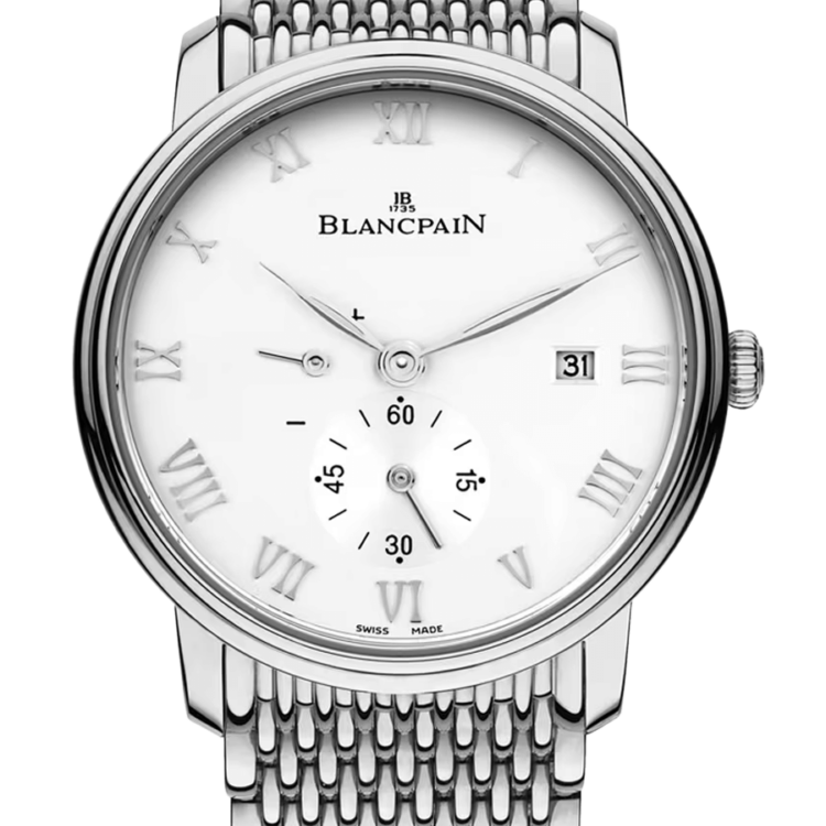 Blancpain Villeret Ultraplate Power Reserve Steel Ultra-Slim Men's Watch - 6606 1127 MMB