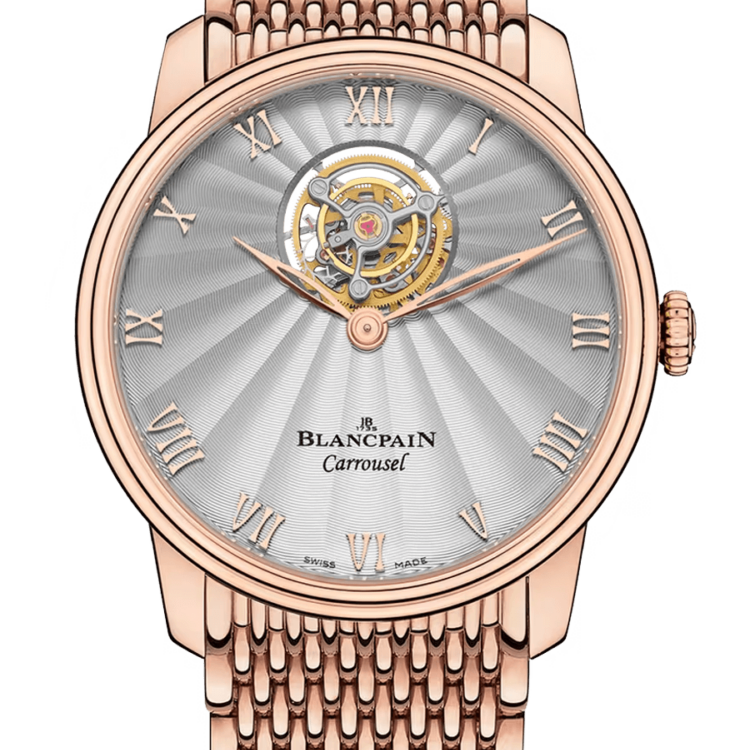 Blancpain Villeret Carrousel Volant Une Minute Red Gold Men's Watch - 66228 3642 MMB