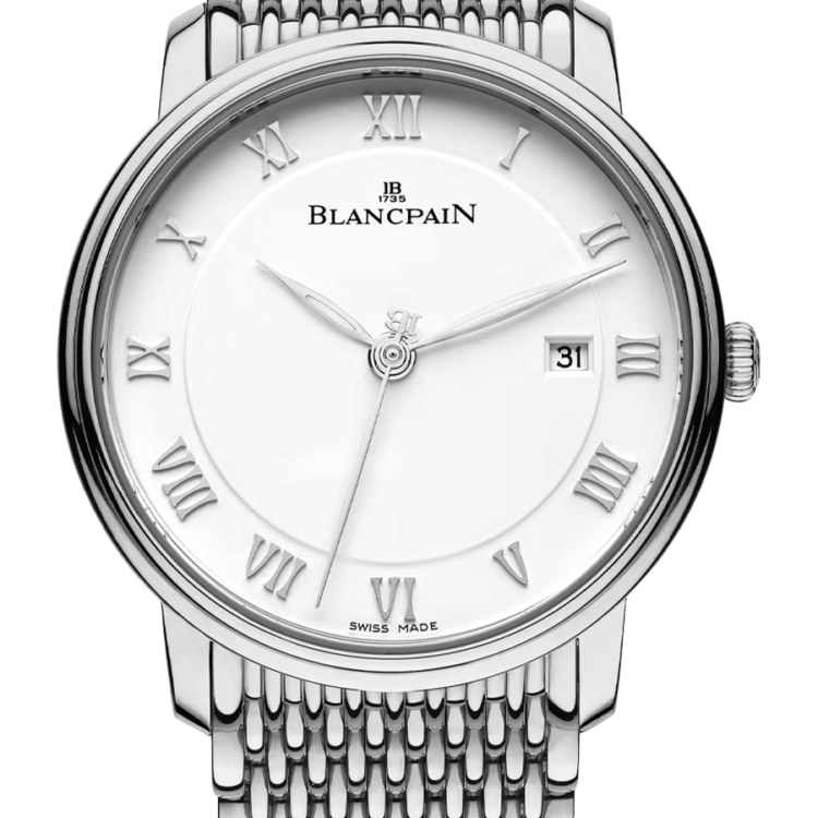 Blancpain Villeret Ultraplate Date 40mm Steel Men's Watch - 6651 1127 MMB