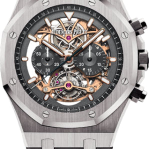 Audemars Piguet Royal Oak 44mm Tourbillon Chronograph Openworked Titanium - 26347TI.OO.1205TI.01