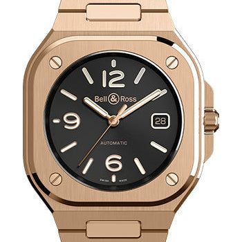 Bell & Ross BR 05 Gold Watch - Gold Bracelet