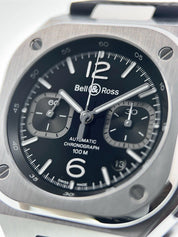 BR05C-BLC-ST/SRB Chrono Black Bell and Ross Watch | Birmingham Luxury Watches Michigan