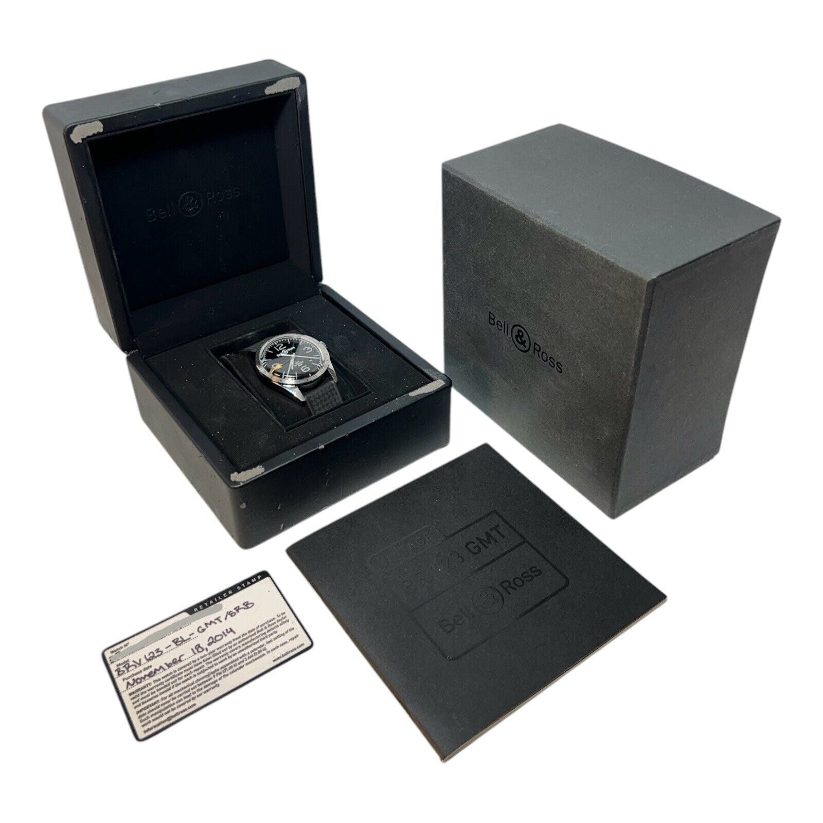 BR 123 GMT Black Bell and Ross Watch | Birmingham Luxury Watches Dallas