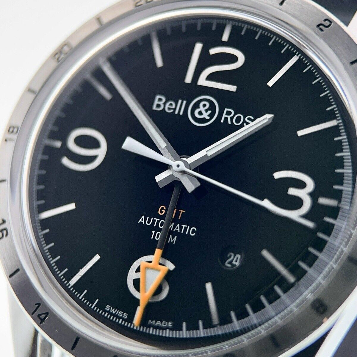 BR 123 GMT Black Bell and Ross Watch | Birmingham Luxury Watches Dallas