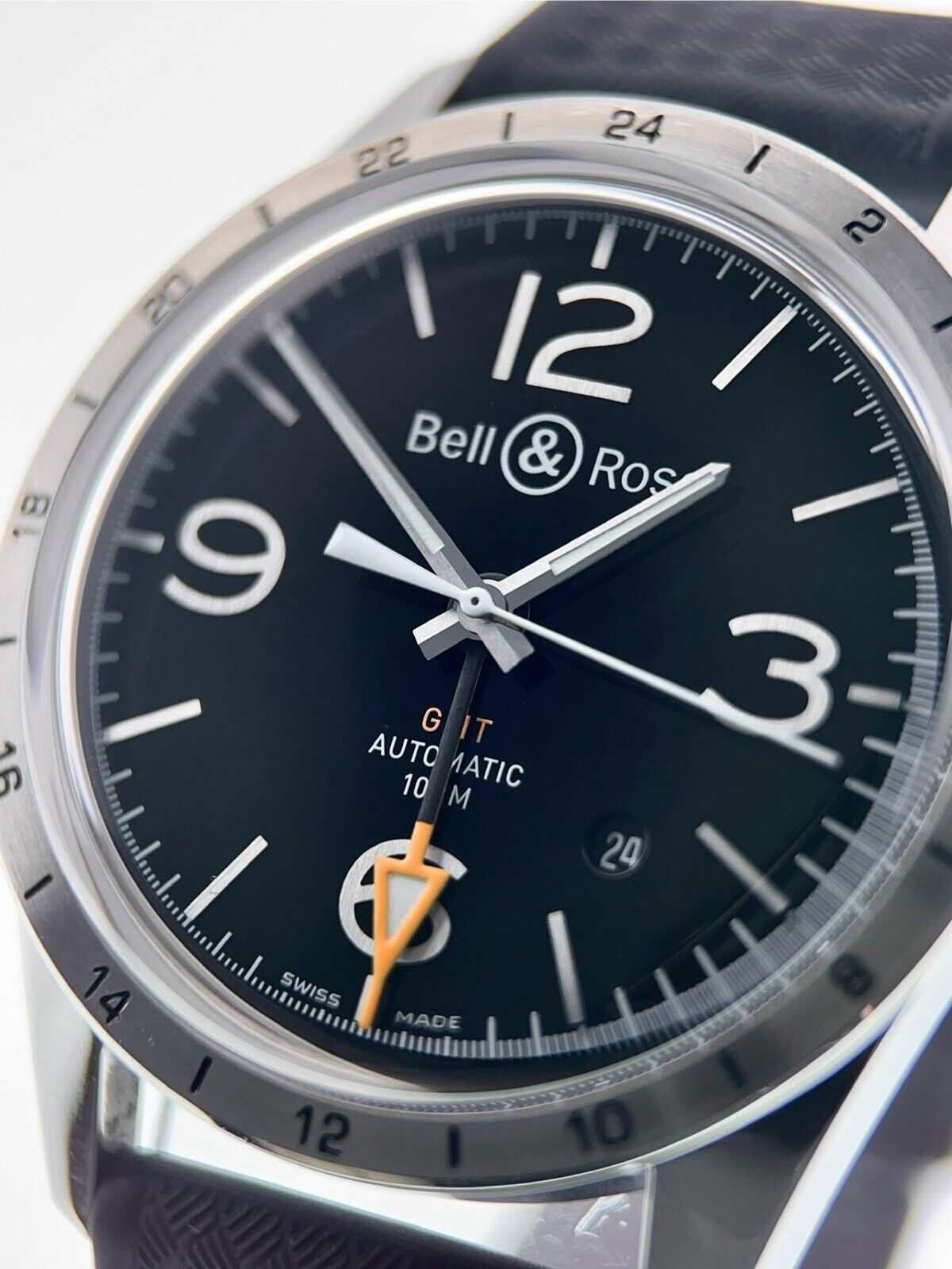 BR 123 GMT Black Bell and Ross Watch | Birmingham Luxury Watches Dallas