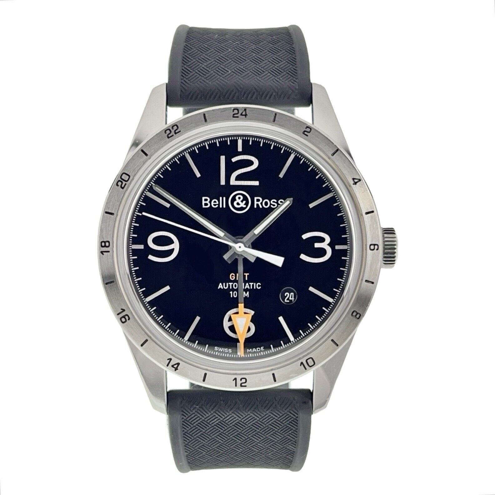 BR 123 GMT Black Bell and Ross Watch | Birmingham Luxury Watches Dallas