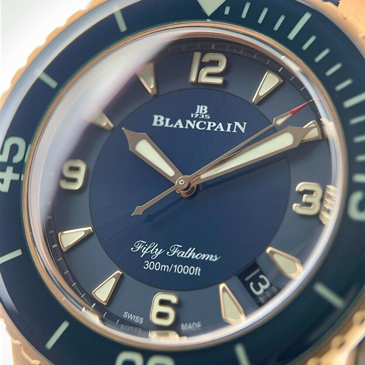 Fifty Fathoms Rose Gold 5015 Watch | Birmingham Luxury Watches Michigan