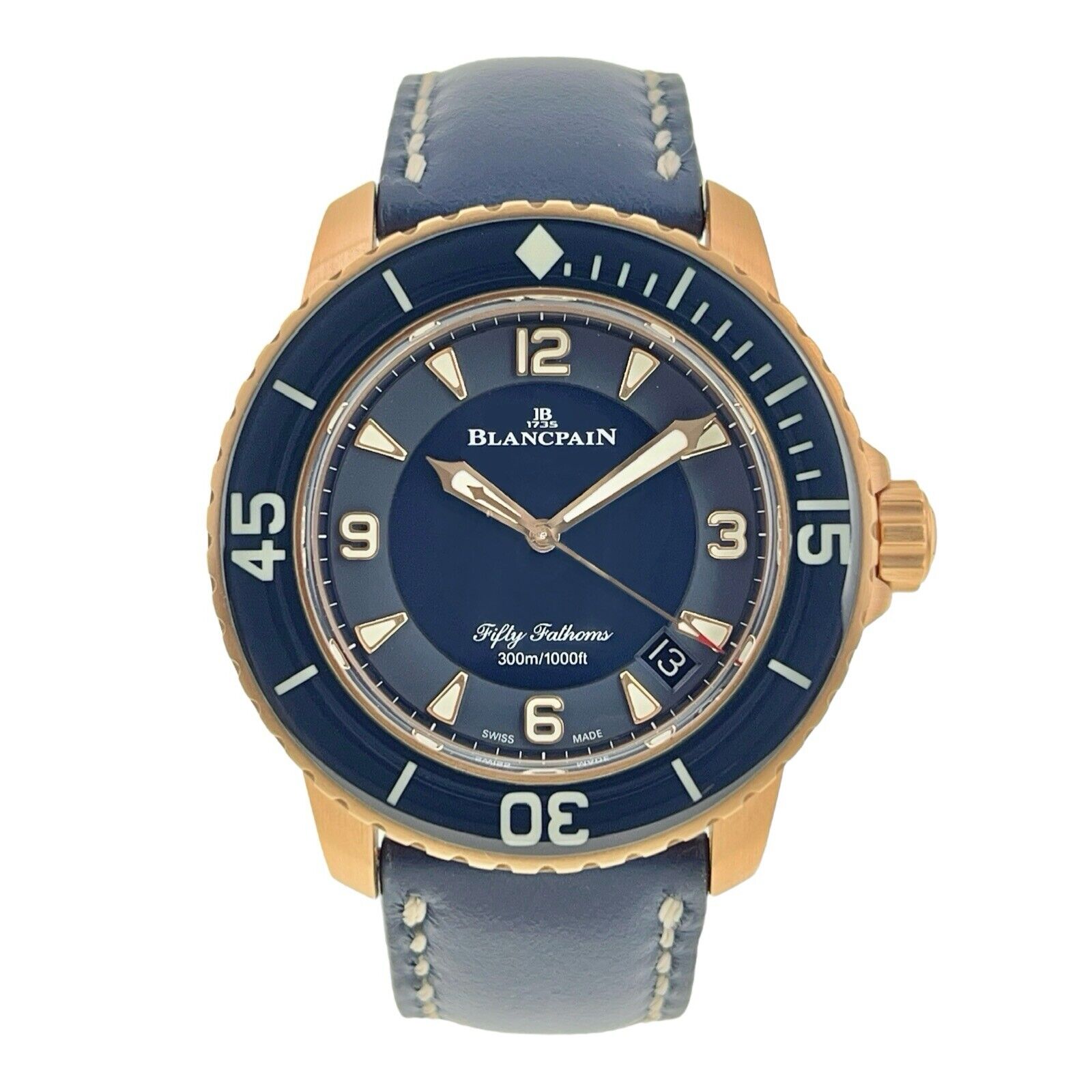 Fifty Fathoms Rose Gold 5015 Watch | Birmingham Luxury Watches Michigan