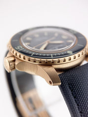 Fifty Fathoms 5015A-3630-63B Rose Gold Blue Blancpain Watch | Birmingham Luxury Watches