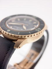 Fifty Fathoms 5015A-3630-63B Rose Gold Blue Blancpain Watch | Birmingham Luxury Watches
