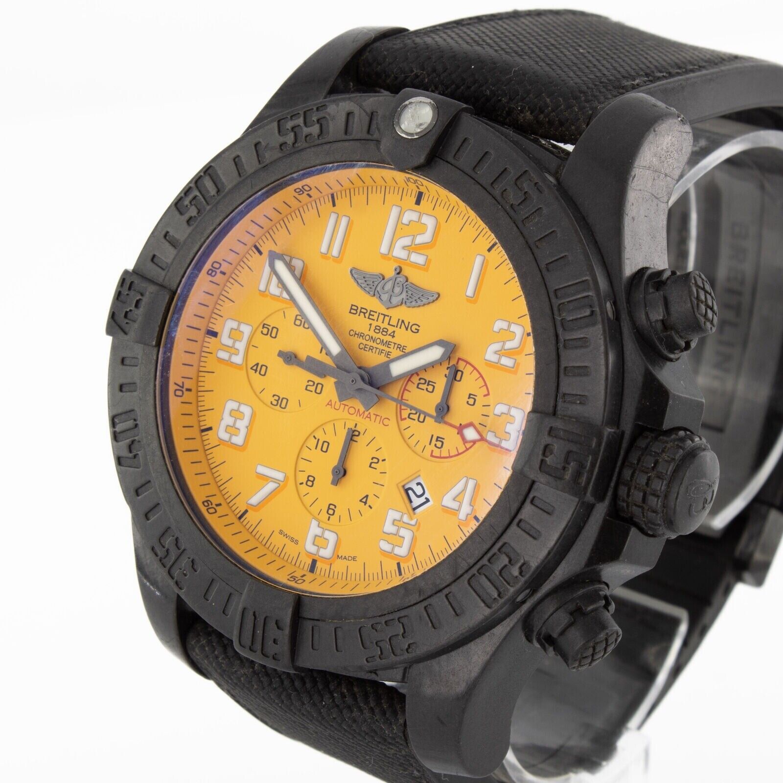Breitling Avenger Hurricane Cobra Yellow Dial XB0170 | Birmingham Luxury Watches Michigan