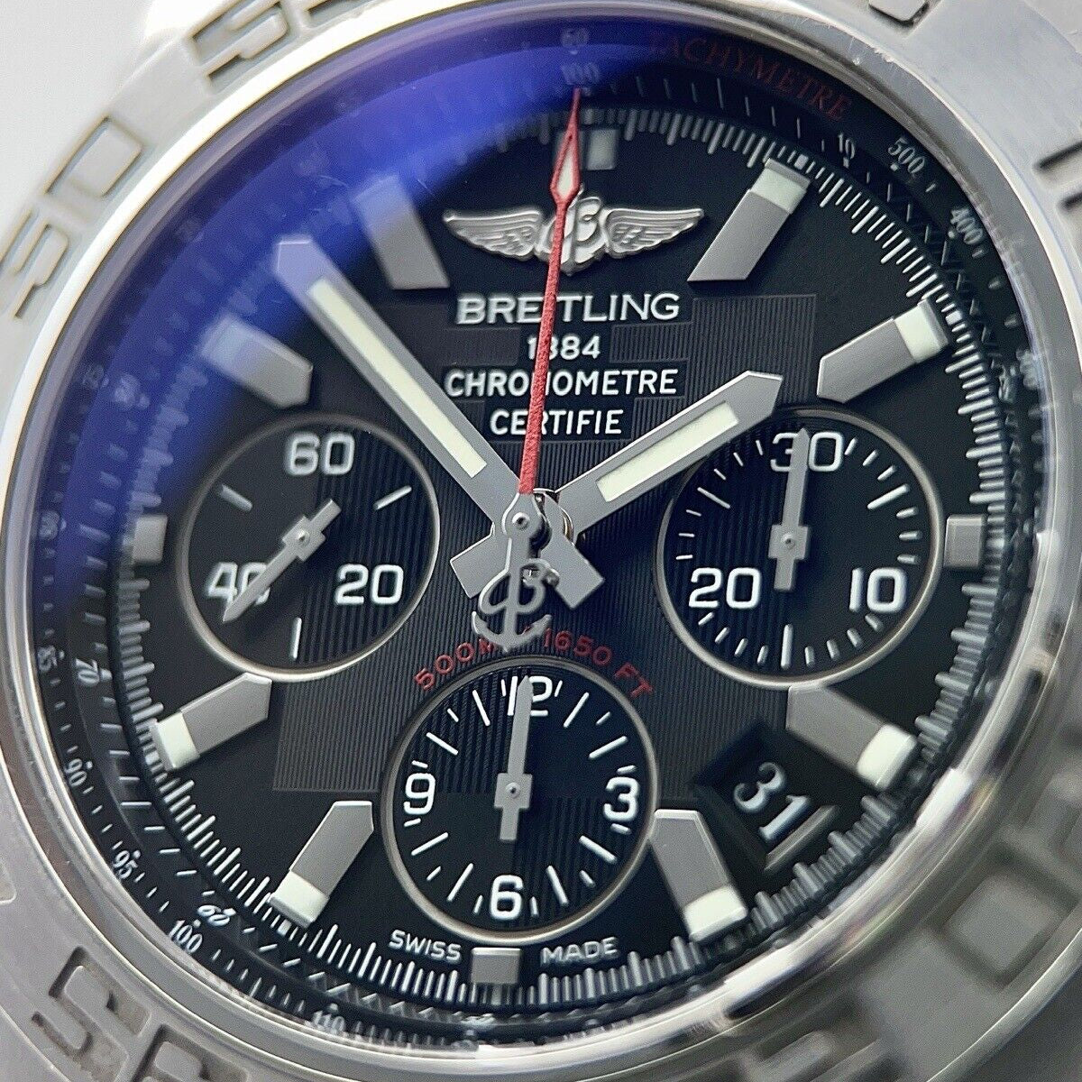 Breitling Chronomat 44 Flying Fish Steel Black AB0110 | Birmingham Luxury Watches Michigan