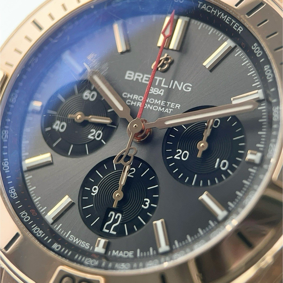 Rose Gold Breitling Chronomat B01 42 RB0134 | Birmingham Luxury Watches Birmingham, Michigan