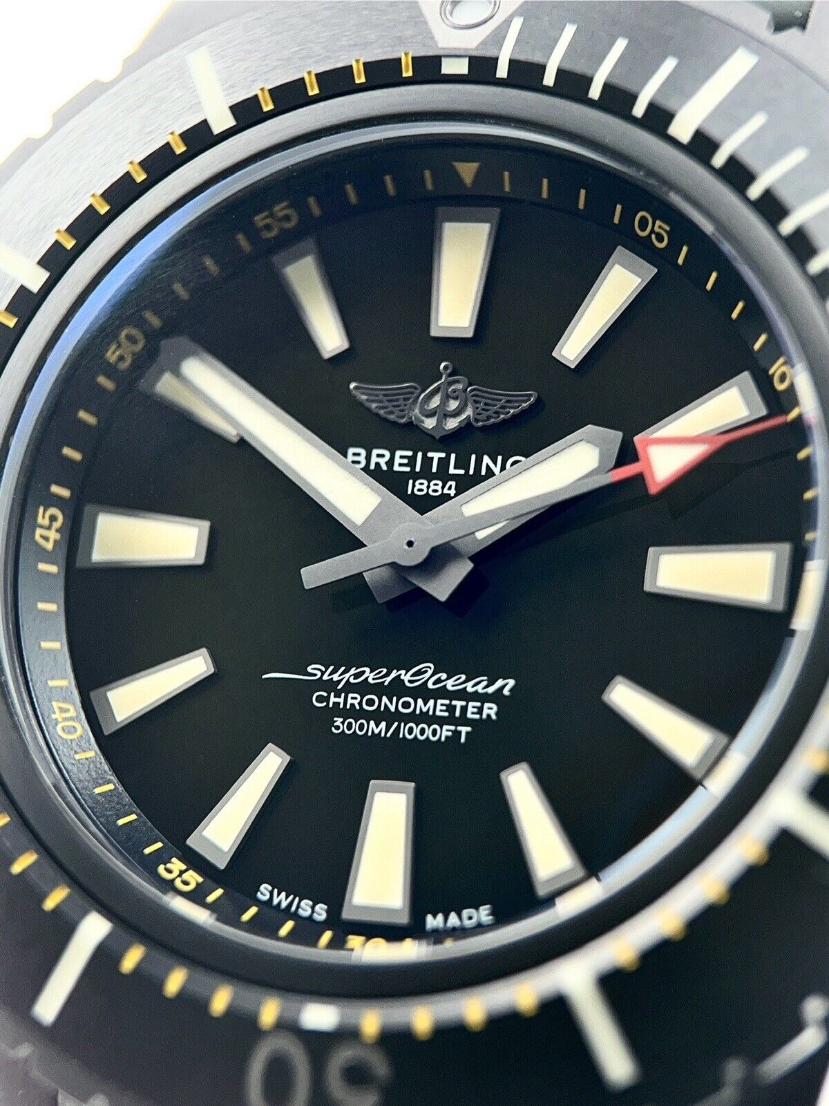 Breitling Superocean 48 Titanium Green Dial | Birmingham Luxury Watches Michigan
