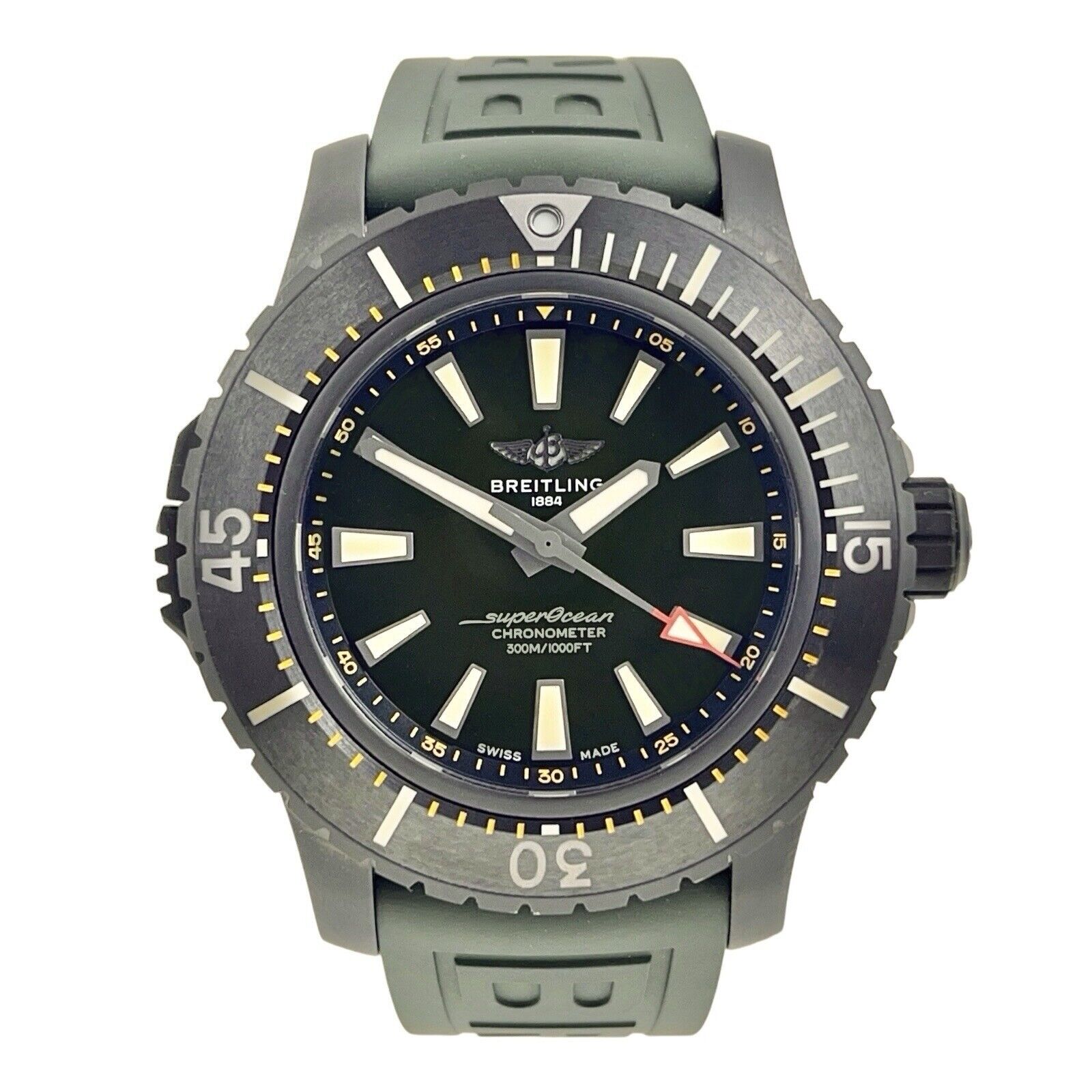 Breitling Superocean 48 Titanium Green Dial | Birmingham Luxury Watches Michigan