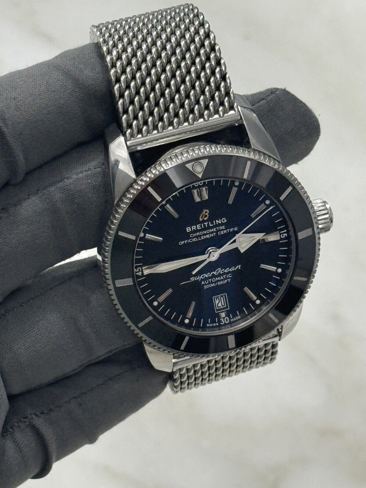 Breitling Superocean Heritage Steel Black Dial AB2020 | Birmingham Luxury Watches Michigan